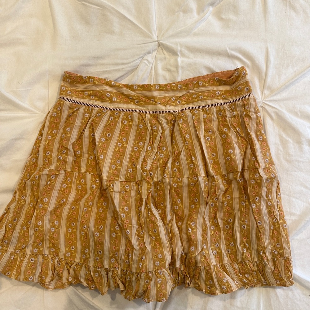 Urban Outfitters Floral Striped Skort